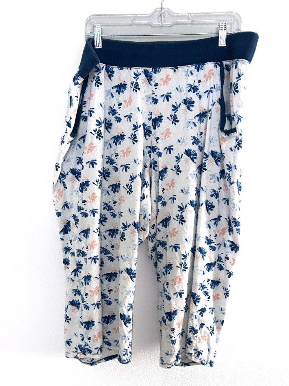 Cacique by Lane Bryant Floral Pajama Sleep Pants Blue Pink 22/24 Plus Size
